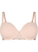 Moulded bra with mesh, Beige, Packshot image number 0