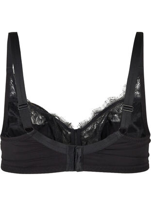 Underwire Emma bra with lace and lurex, Black, Packshot image number 1