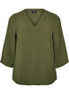 Blouse with 3/4 sleeves, Green, Packshot image number 0
