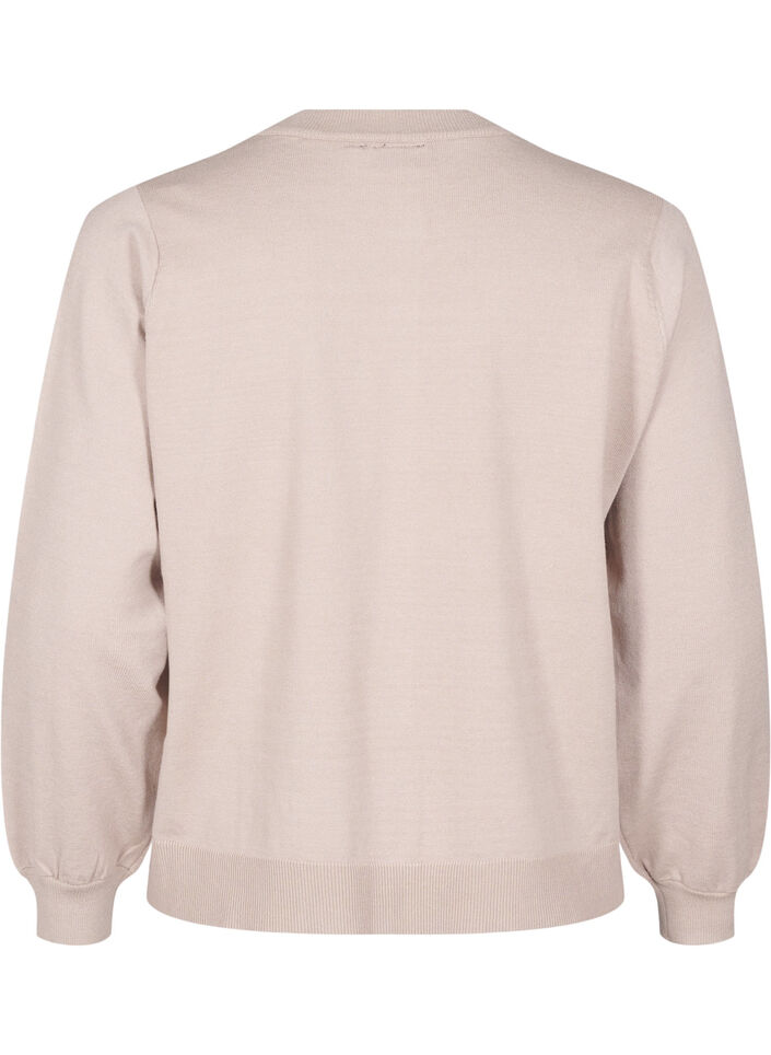 Knitted cardigan with bows, Simply T. Black Bows, Packshot image number 1