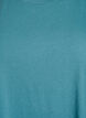 Short sleeve cotton blend T-shirt, Blue, Packshot image number 2