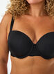 Moulded t-shirt bra with smooth cups, Black, Model image number 2