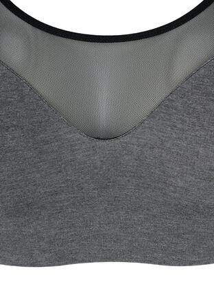 Soft bra with mesh, Grey Melange, Packshot image number 2