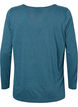 Melange blouse with long sleeves, Legion Blue Mel., Packshot image number 1