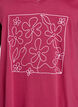 Organic cotton nightdress with V-neck, Red, Packshot image number 2