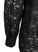 Long-sleeved lace blouse, Black, Packshot image number 3