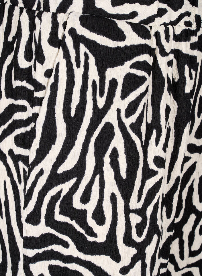 Trousers with zebra print, Black, Packshot image number 2