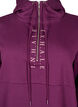 Sporty sweatshirt dress with hood, Pickled Beet/SilverP, Packshot image number 2