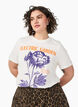Cotton T-shirt with print, White, Model image number 0