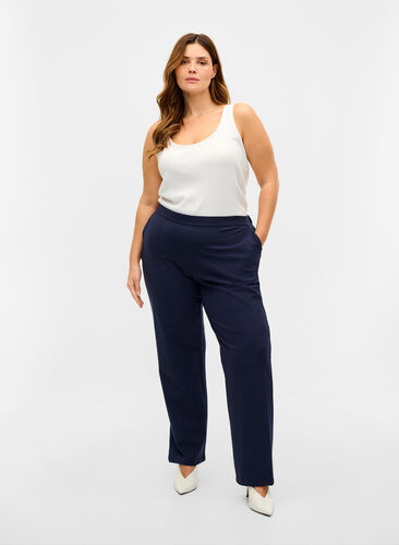 Classic wide leg trousers, Night Sky, Model image number 0