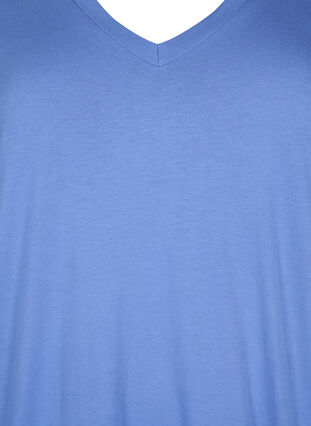 Single colour oversized t-shirt with v-neck, Marina, Packshot image number 2