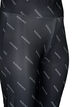 Leggings with text print, Black Radiance, Packshot image number 2