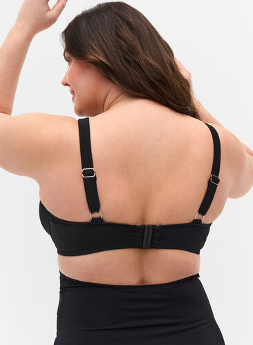 Bikini bra with underwire, Black, Model image number 1