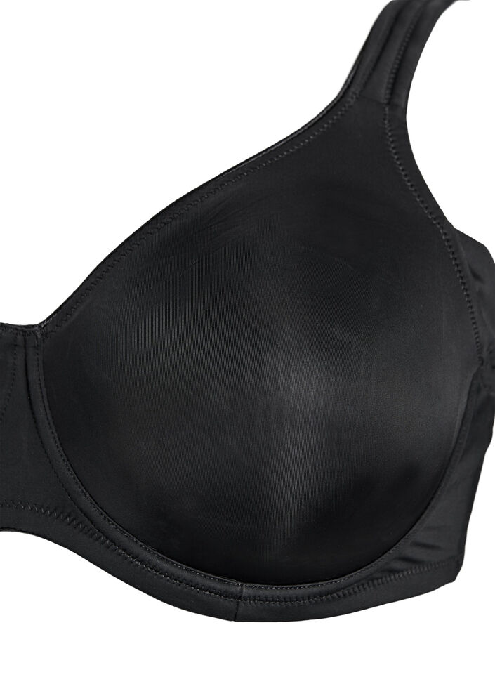 Comfort bra with underwire and moulded cups, Black, Packshot image number 2