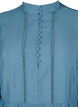 Knee-length dress with embroidery and 3/4 sleeves, Blue Heaven, Packshot image number 2
