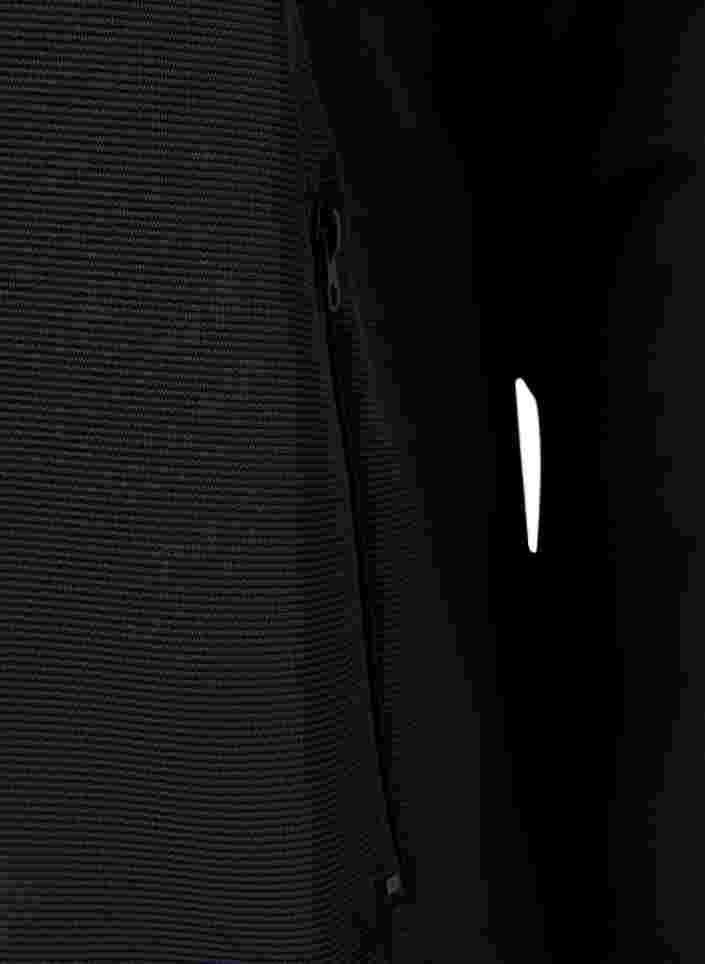Sports jacket with pockets and hood, Black, Packshot image number 2