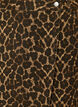 Short denim skirt with leopard print and an A-line shape, Brown, Packshot image number 2