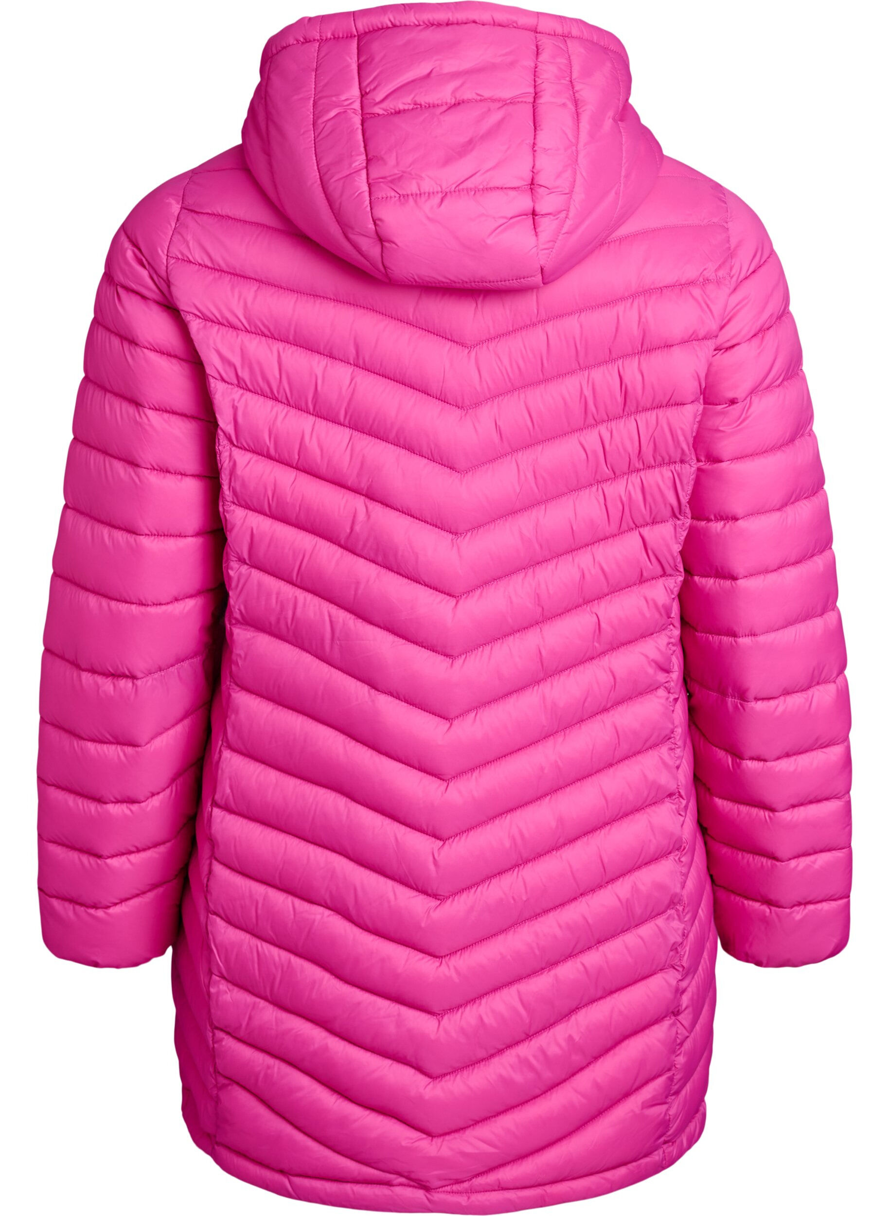 Zizzifashion Lightweight jacket with pockets and a detachable hood, Rose, Packshot image number 1