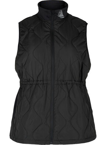 Vest with elasticated waist