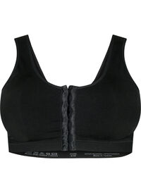 Seamless bra with front closure
