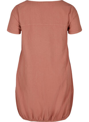 Short sleeve cotton dress, Canyon rose, Packshot image number 1