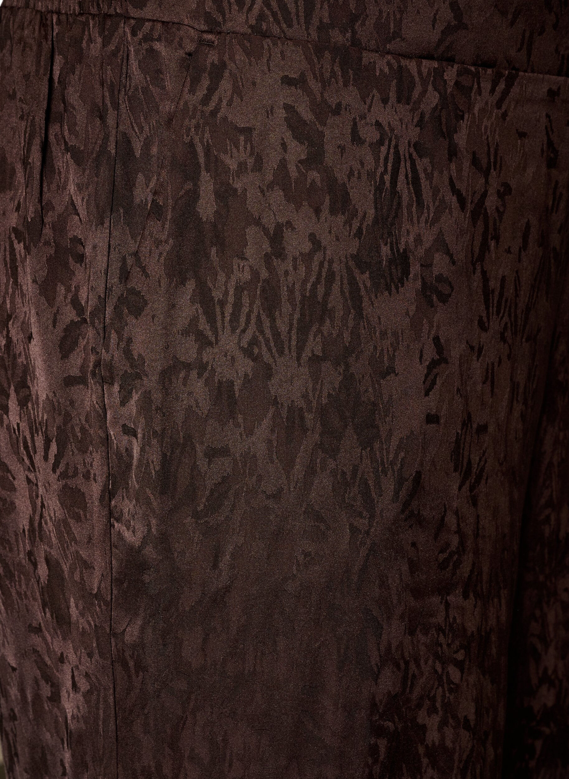 ZizzifashionLoose trousers with paisley pattern and high waist, Brown, Packshot image number 2