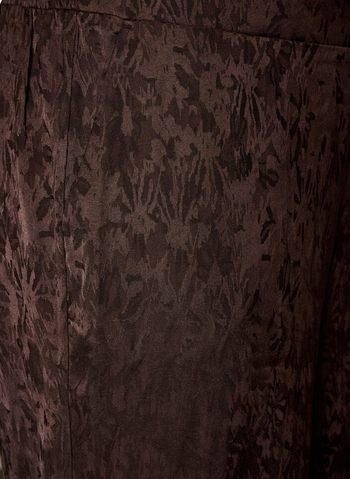 Loose trousers with paisley pattern and high waist, Brown, Packshot image number 2
