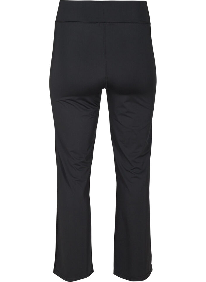 Flared workout bottoms, Black, Packshot image number 1