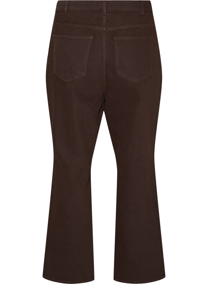 Coloured Kiana straight fit jeans, Brown, Packshot