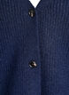 Knit cardigan with v-neck, Blue, Packshot image number 2