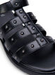 Wide fit - Sandal with studs, Black, Packshot image number 3