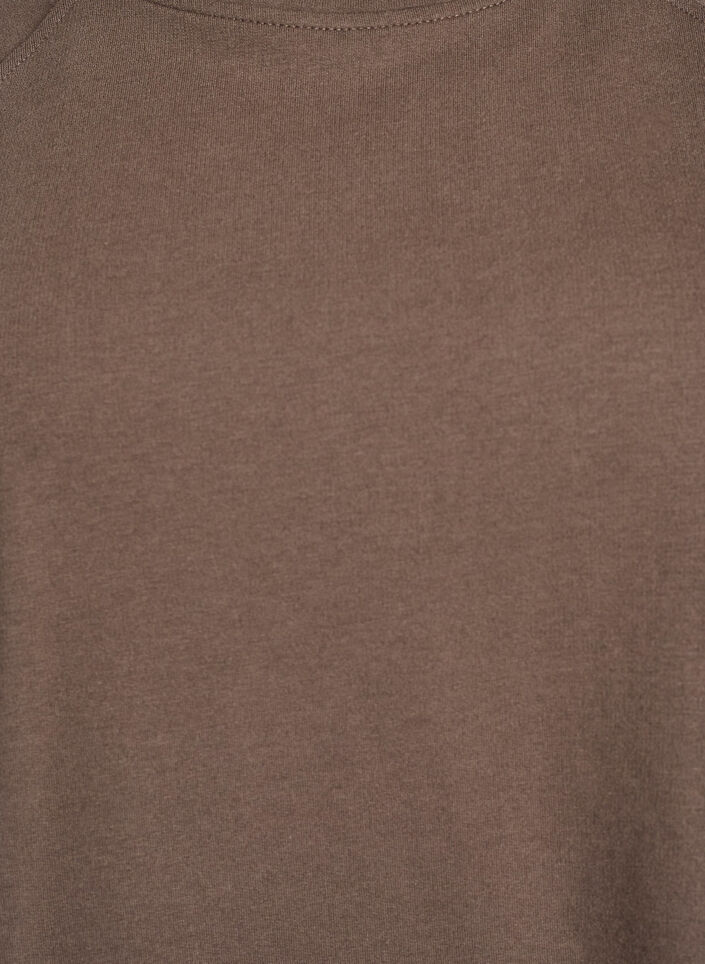 Jersey blouse with 1/2 raglan sleeves, Brown, Packshot image number 2
