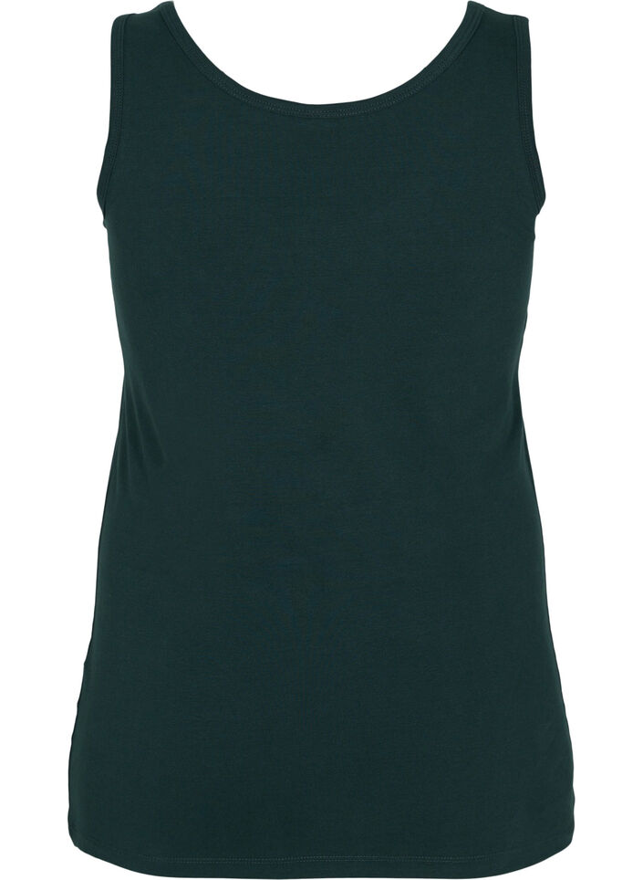 Cotton basic top, Green, Packshot image number 1