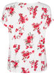 T-shirt with floral print, Red, Packshot image number 1