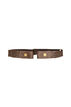 Braided elastic belt, Brown, Packshot image number 0
