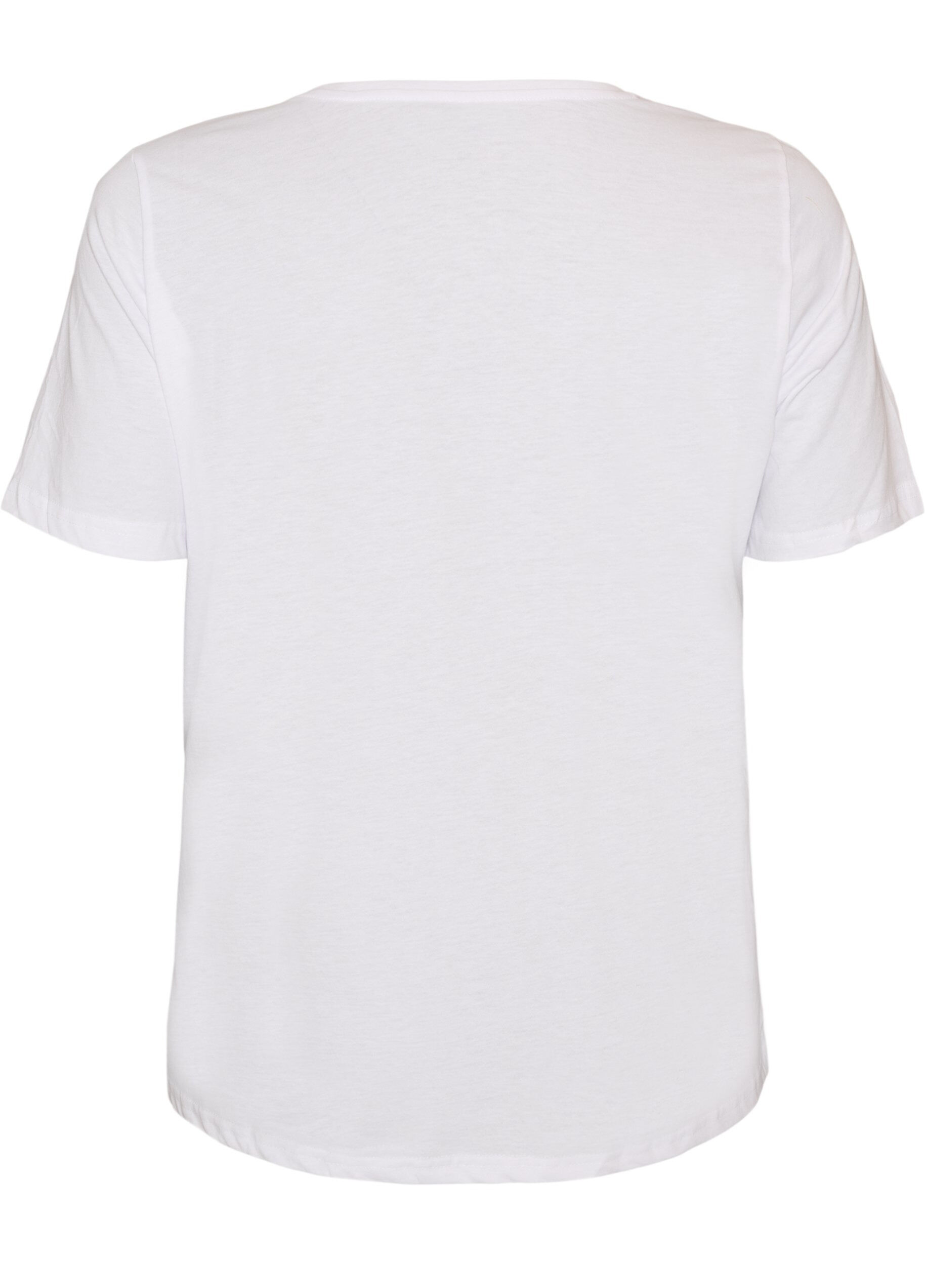 ZizzifashionT-shirt with motif, White, Packshot image number 1