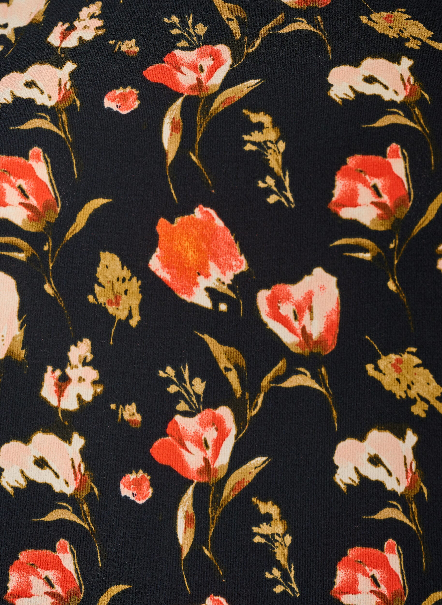 ZizzifashionDress with print and short sleeves, Black, Packshot image number 2