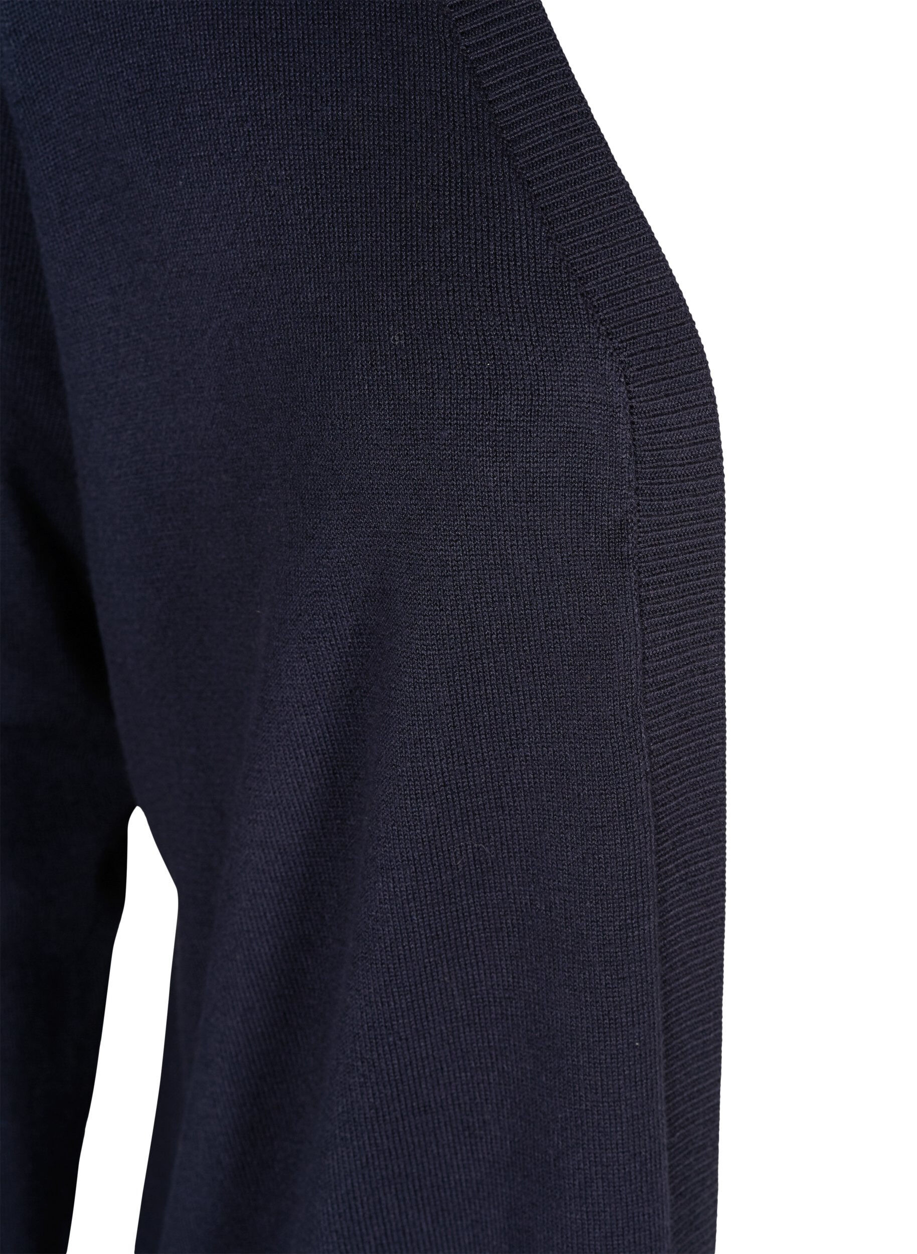 ZizzifashionLong knitted cardigan in a viscose blend, Blue, Packshot image number 2