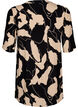 Printed tunic in viscose, Black AOP, Packshot image number 1