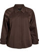Short trench coat with collar and raglan sleeves, Brown, Packshot image number 0