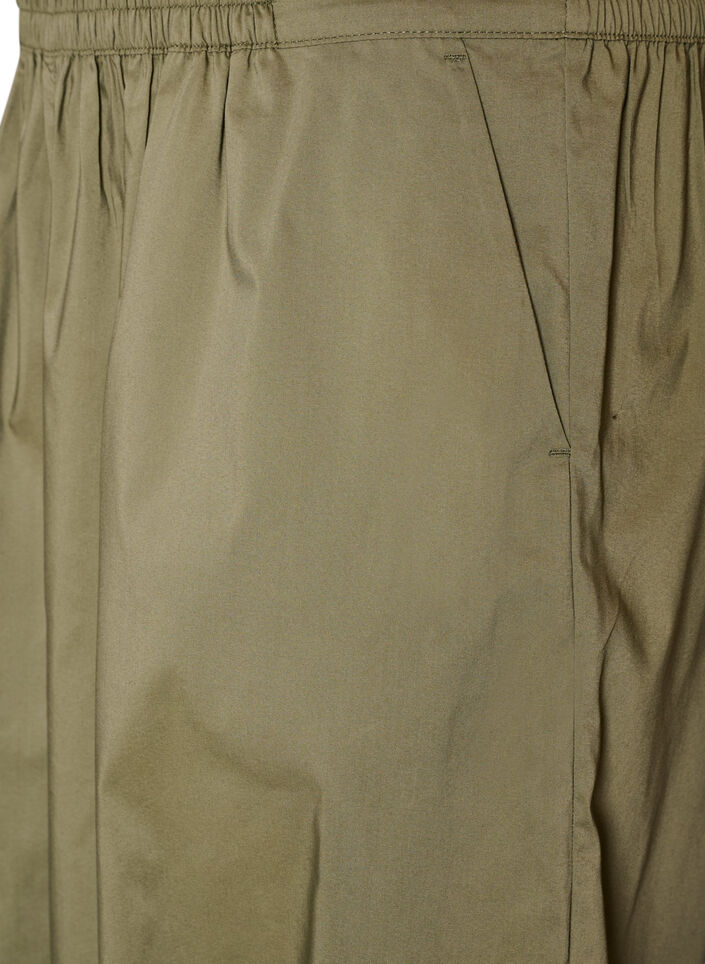 Balloon trousers with pockets and an elasticated waistband, Green, Packshot image number 2