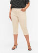 Close-fitting Emily capri trousers, Oatmeal, Model image number 3