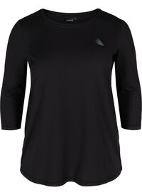 Workout top with 3/4 sleeves