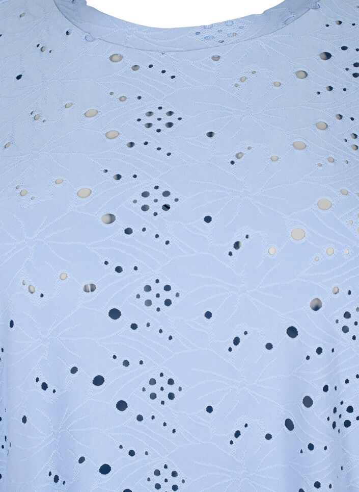 Long-sleeved blouse with hole pattern, Serenity, Packshot image number 2