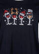 Christmas t-shirts in 100% cotton, Black w. Drinks, Packshot image number 2