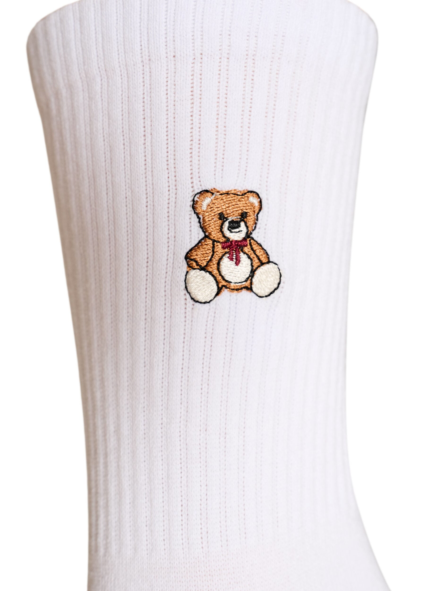 ZizzifashionCotton socks with pattern, White, Packshot image number 2