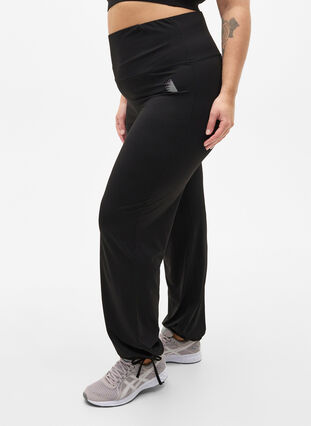 Loose sweatpants with drawstring, Black, Model image number 0