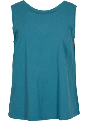 Sleeveless top in cotton, Dragonfly, Packshot image number 0