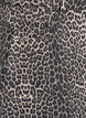 Short denim skirt with leopard print and an A-line shape, Brown, Packshot image number 3