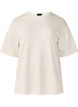 T-shirt with rhinestones and round neck, White, Packshot image number 0